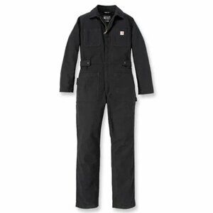 CARHARTT RELAXED FIT CANVAS COVERALLS Black XS